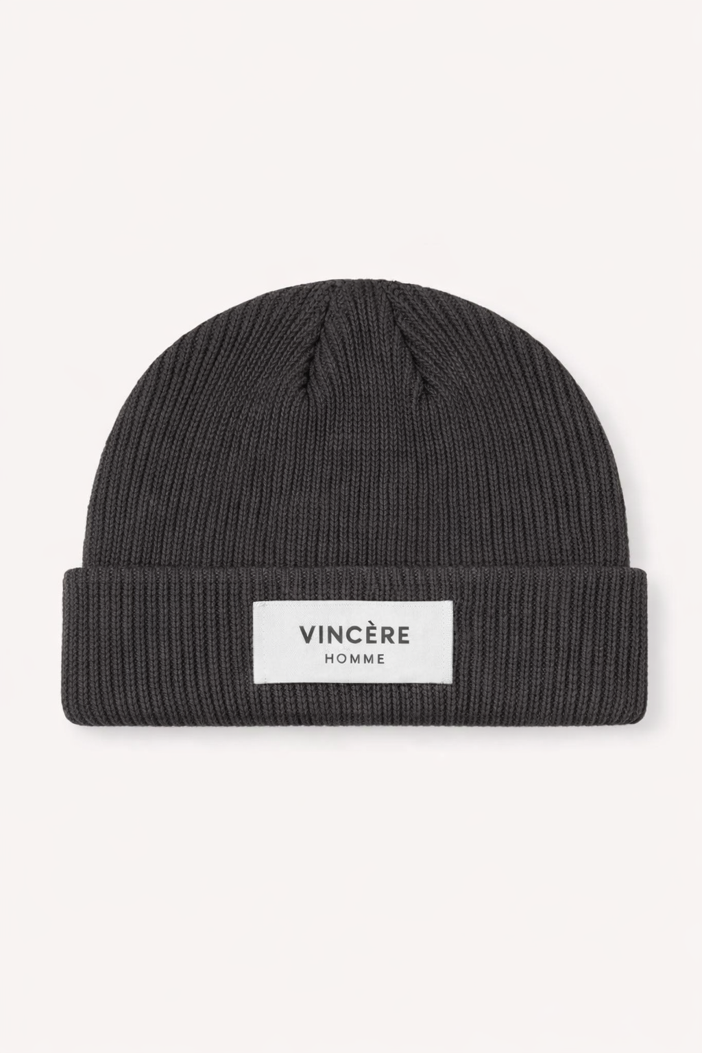 BRAND LABEL BEANIE (Grey)