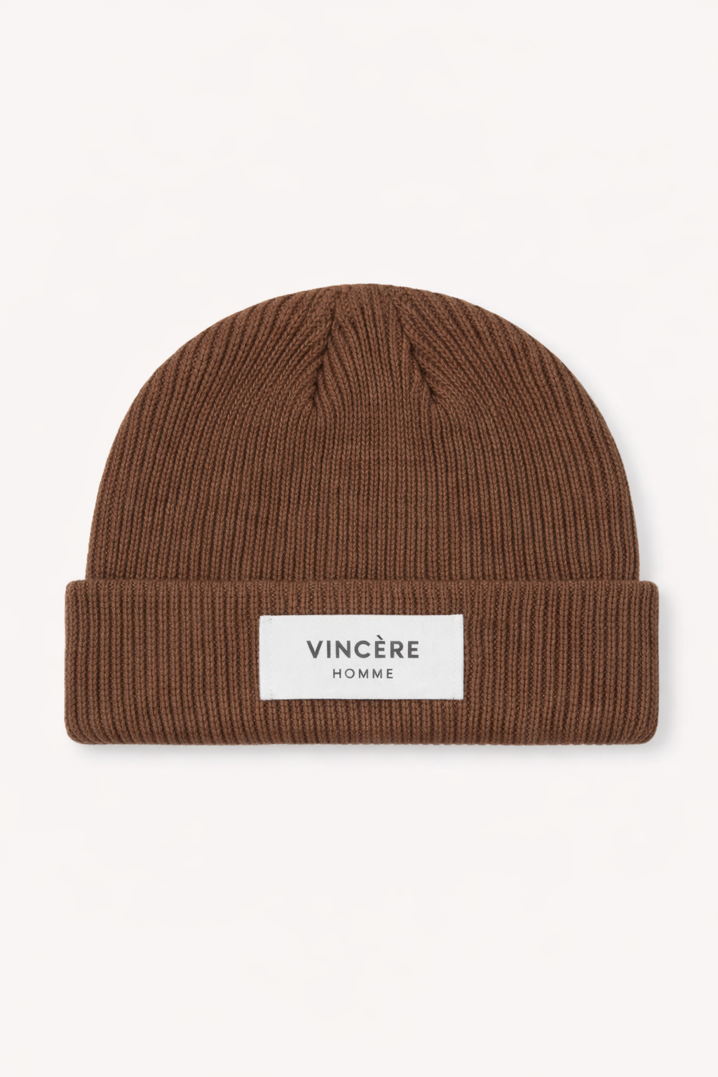 BRAND LABEL BEANIE (Brown)