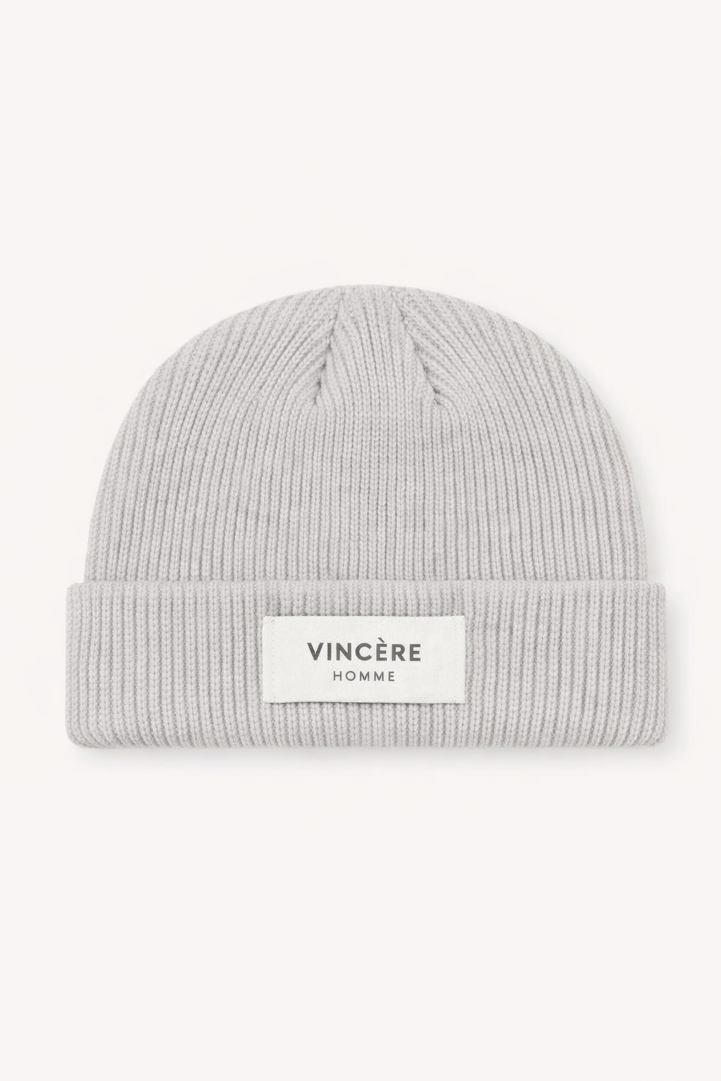 BRAND LABEL BEANIE (GREY)