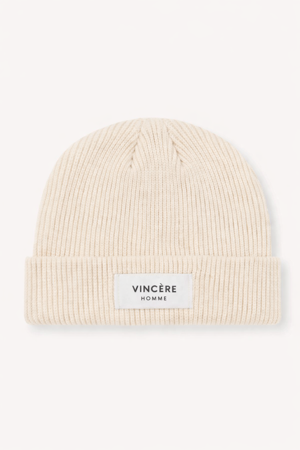 BRAND LABEL BEANIE (SAND)