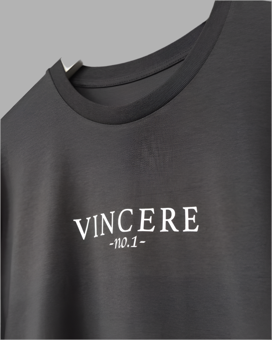 Vincere Gray Oversize T-Shirt