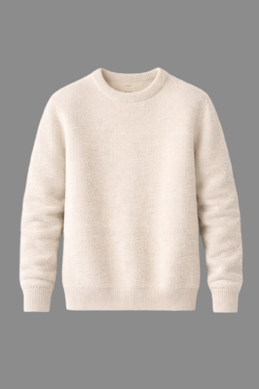BRUSHED KNIT SWEATER (GREIGE)