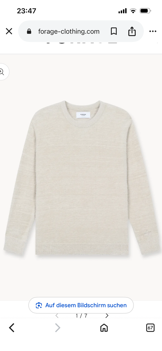 BRUSHED KNIT SWEATER (GREIGE)